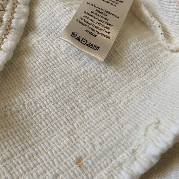 Anthropologie Smocked Embroidered Floral Long Sleeve Blouse Size Small - Picture 9 of 14